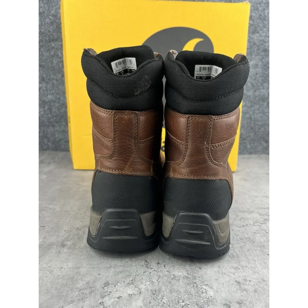 Carhartt Ground Force Work Boots Men 8W Brown Waterproof Composite Toe CME8355